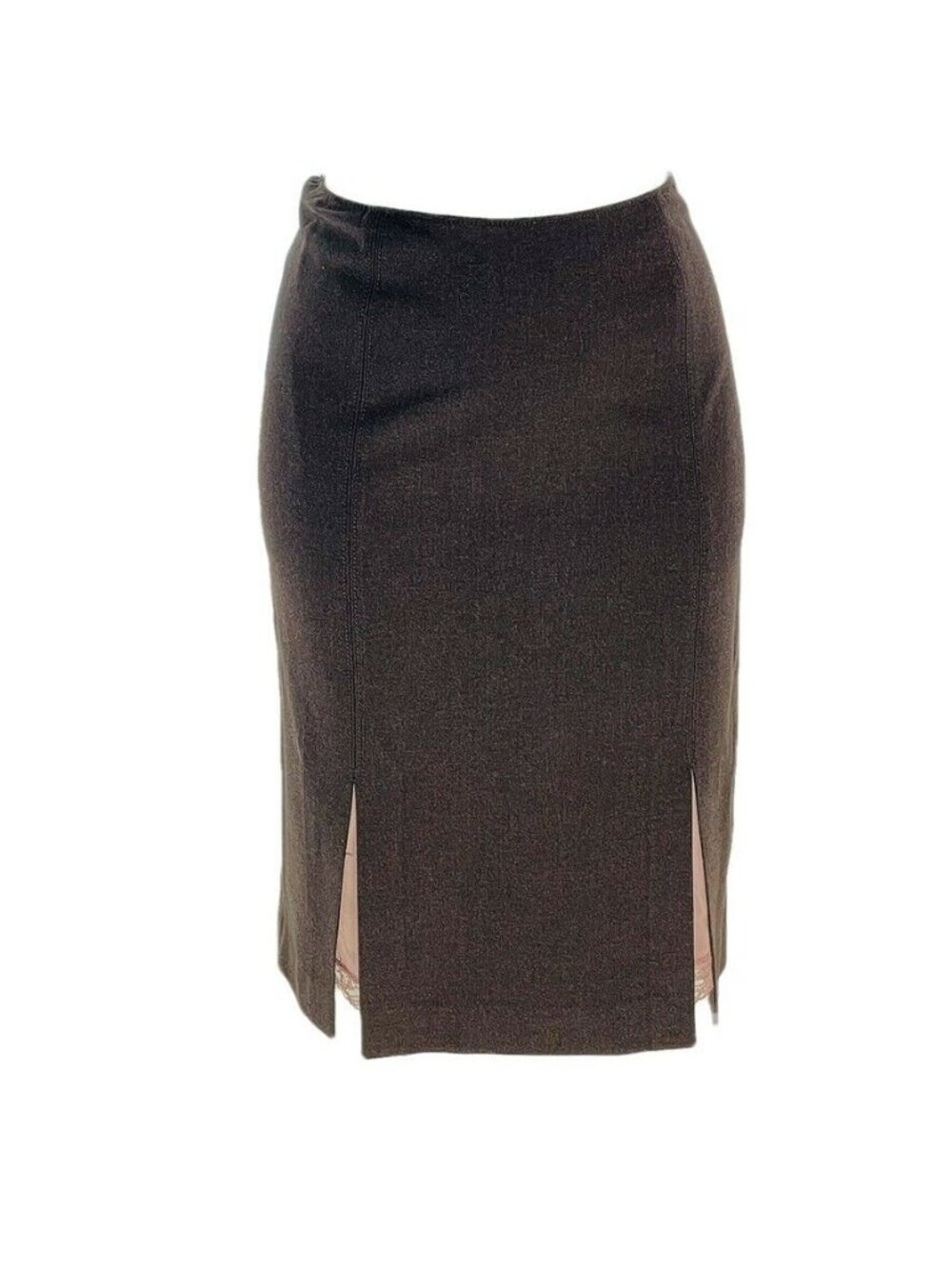 DKNY City Womens Black Blazer & Skirt Suit Set Size 8 With Pink Striped Lining - Picture 8 of 12